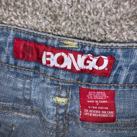 Bongo Juniors Blue Jean shorts size 7 - Picture 8 of 12